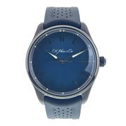 H Moser & Cie Pioneer Steel Blue Dual 42.8mm Automatic Men’s Watch 3200-1205