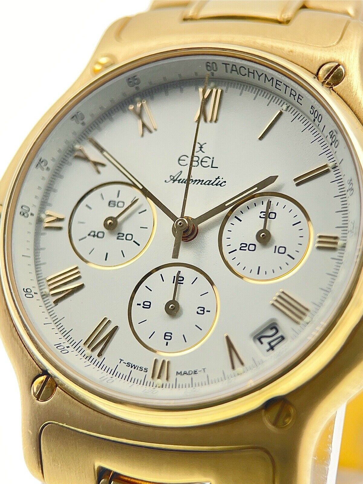 Ebel 1911 18k Yellow Gold Chronograph 38mm Automatic Men's Watch