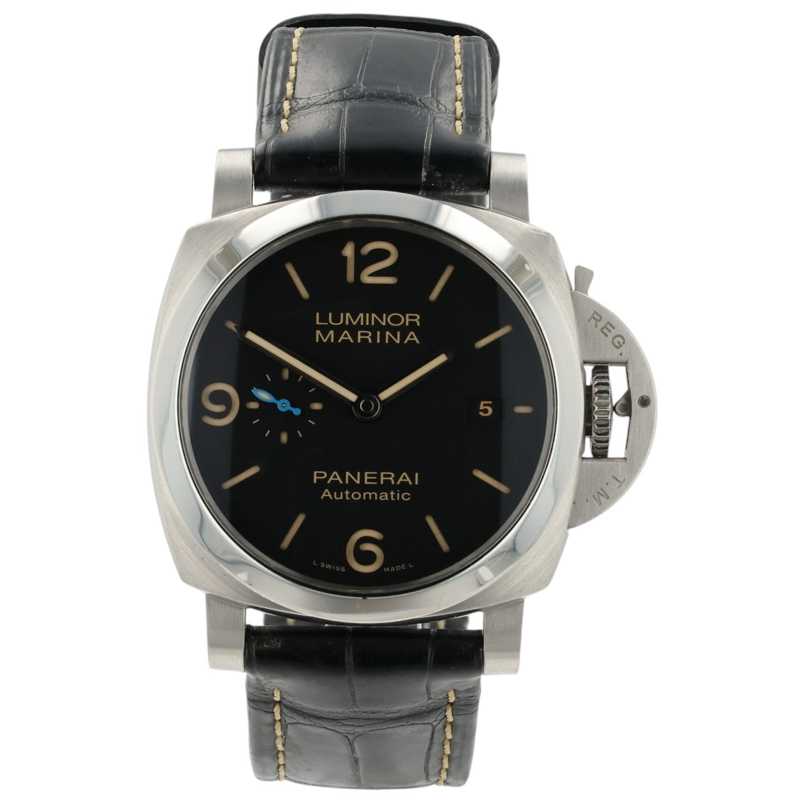 Panerai Luminor Marina Black Dial Stainless Steel 44mm Automatic Mens PAM01312