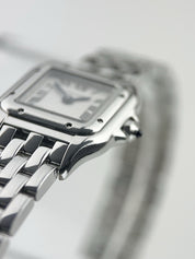 Cartier Panthere Stainless Steel Silver Dial 21mm Quartz Women's Watch WSPN0019