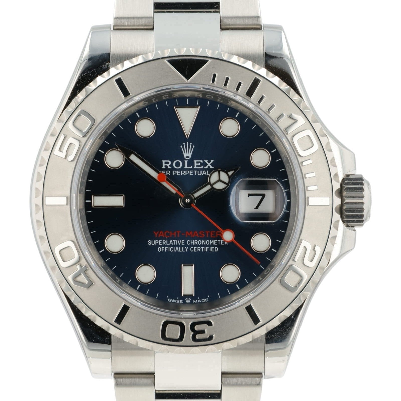 Rolex Yacht-Master Platinum Blue Dial Steel 40mm Automatic Men’s Watch 126622