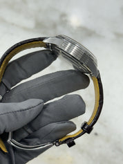 Breitling B25 Datora 42mm Premier Chronograph Calendar Moonphase Salmon AB2510