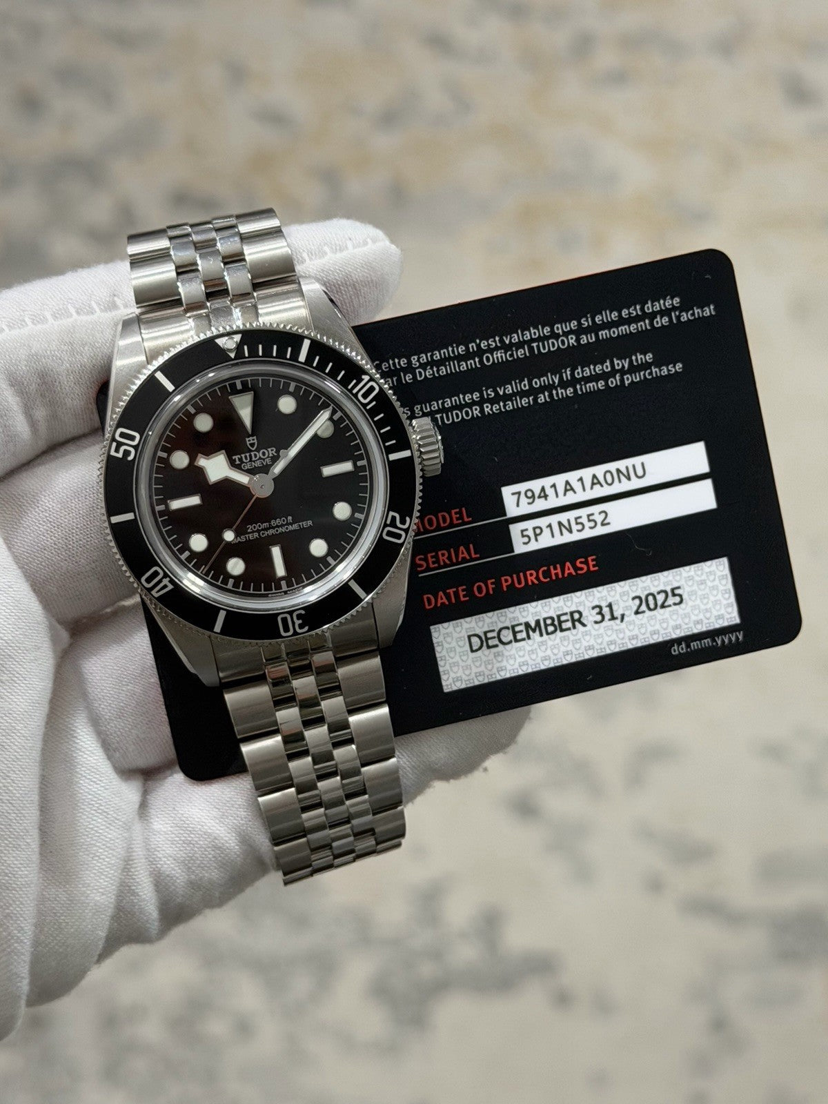 2025 Tudor Black Bay Monochrome Steel Black 41mm Auto Men's Watch 7941A1A0NU