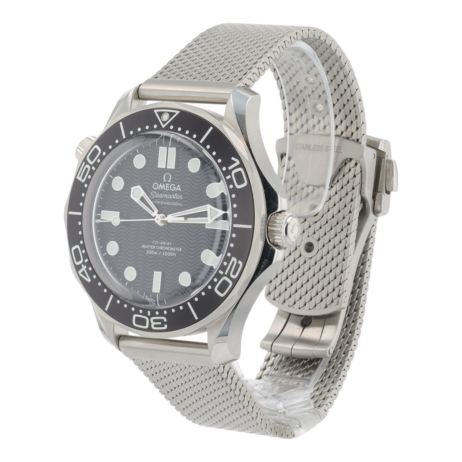 Omega Seamaster Stainless Steel Black Dial 42mm Auto Watch 210.30.42.20.01.010