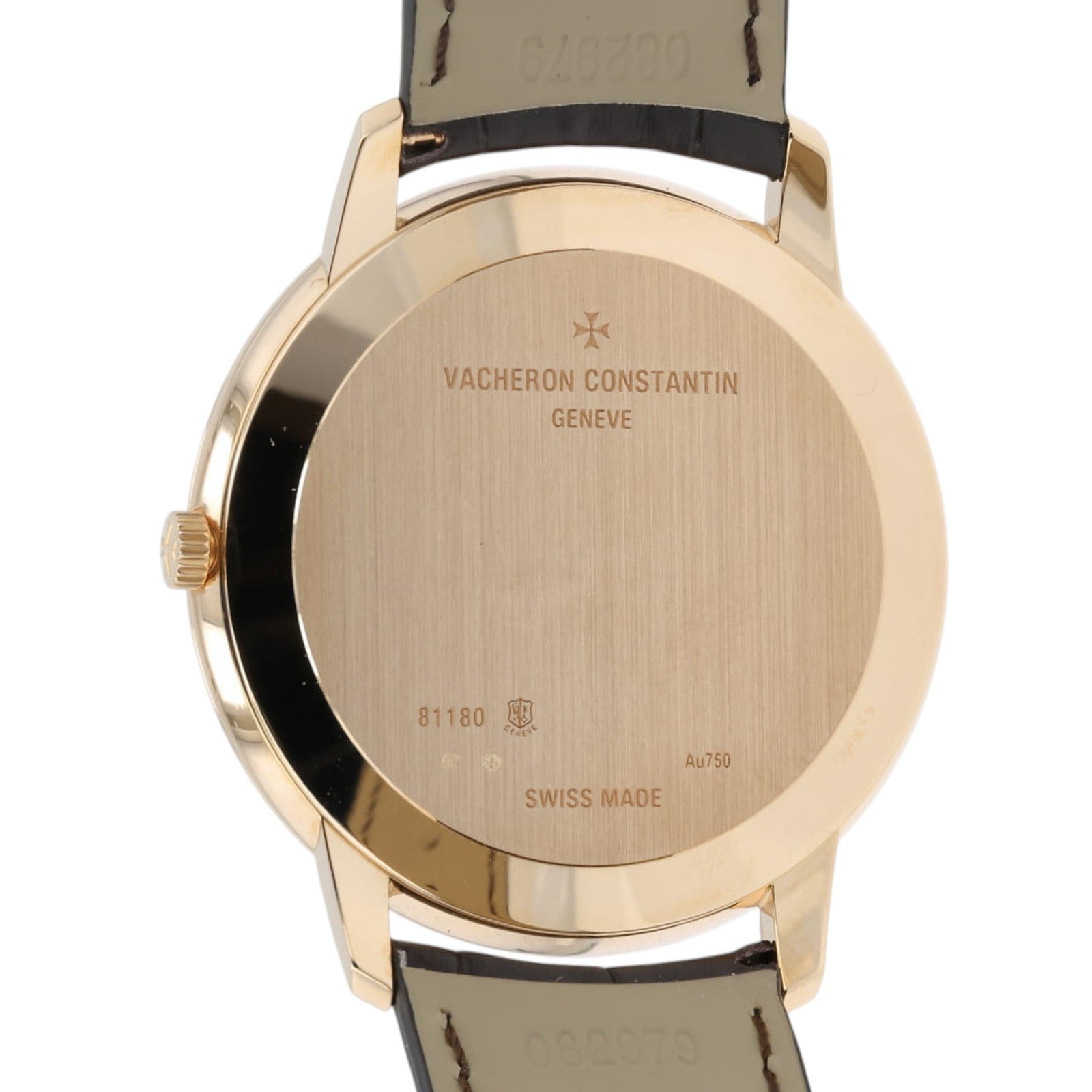 Vacheron Constantin Patrimony White Dial 18k Rose Gold Manual Wind Mens 81180