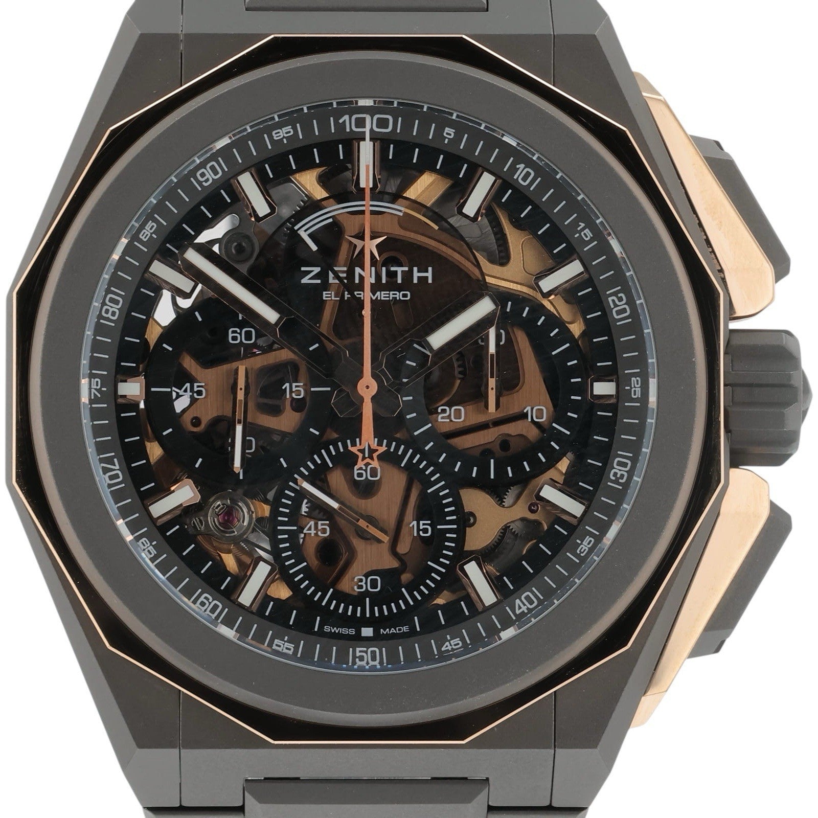 NEW 2025 Zenith Defy Titanium Black Dial 45mm Automatic Mens Watch 87.9100.9004
