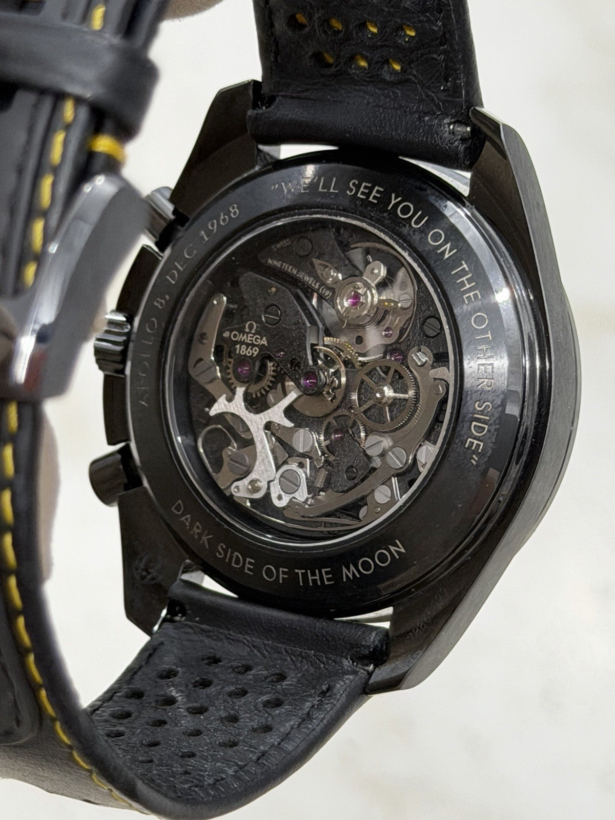 2019 Omega Speedmaster Apollo Black Dial Manual Wind Watch 311.92.44.30.01.001