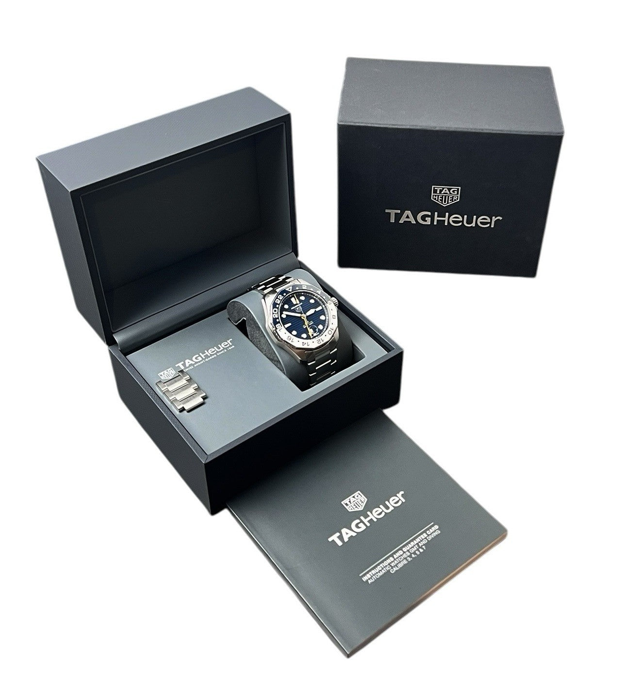 Tag Heuer Aquaracer Stainless Steel Blue Dial 43mm Automatic Men's Watch WBP2010