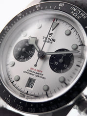 Tudor Black Bay Chronograph Steel White Dial 41mm Automatic Mens Watch 79360N