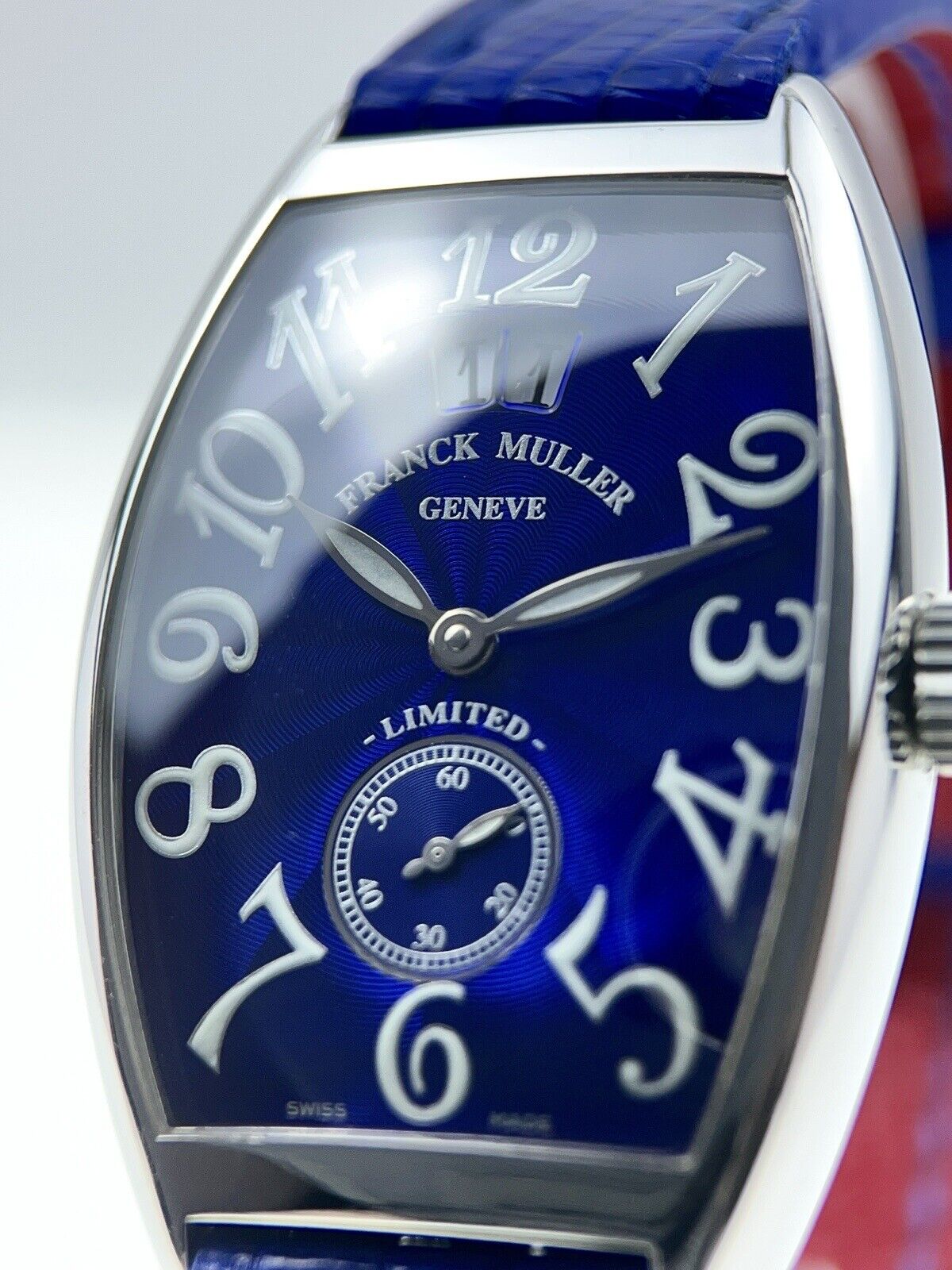 Franck Muller Curvex Limited Edition Steel Blue 30mm Automatic Men’s Watch 2851