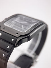 Cartier Santos Stainless Steel Black Dial 39.8 Automatic Mens Watch WSSA0039