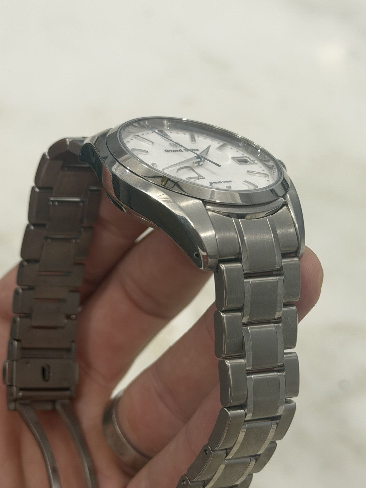 2021 Grand Seiko Spring Drive Snowflake Date Watch SBGA211 Titanium  Box/Paper