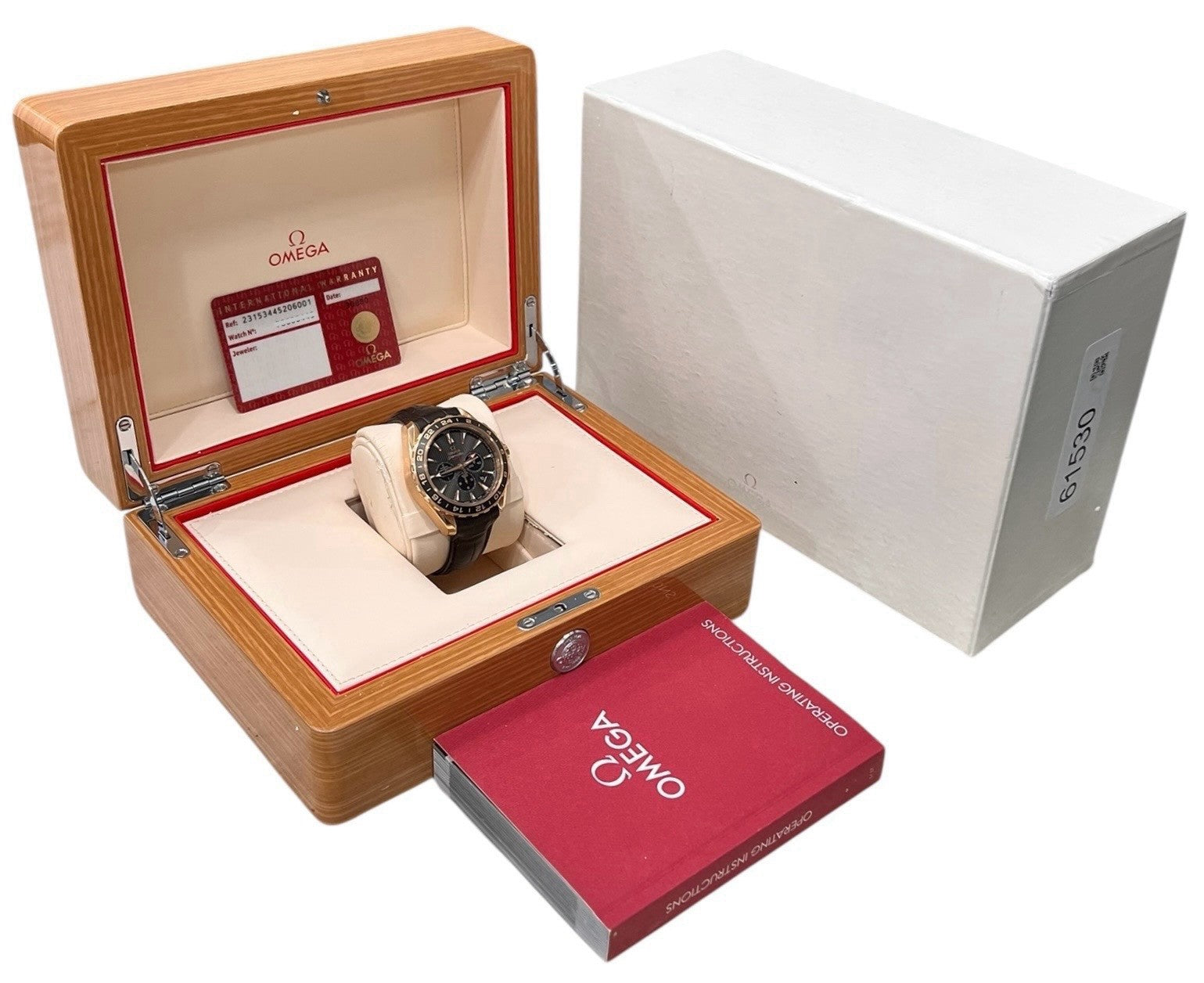 Omega Seamster Aqua Terra 18k Rose Gold Grey Dial 44mm Mens 231.53.44.52.06.001