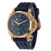 Panerai Luminor Perpetual Calendar Blue Dial Rose Gold 44mm PAM00742 -  Full Set