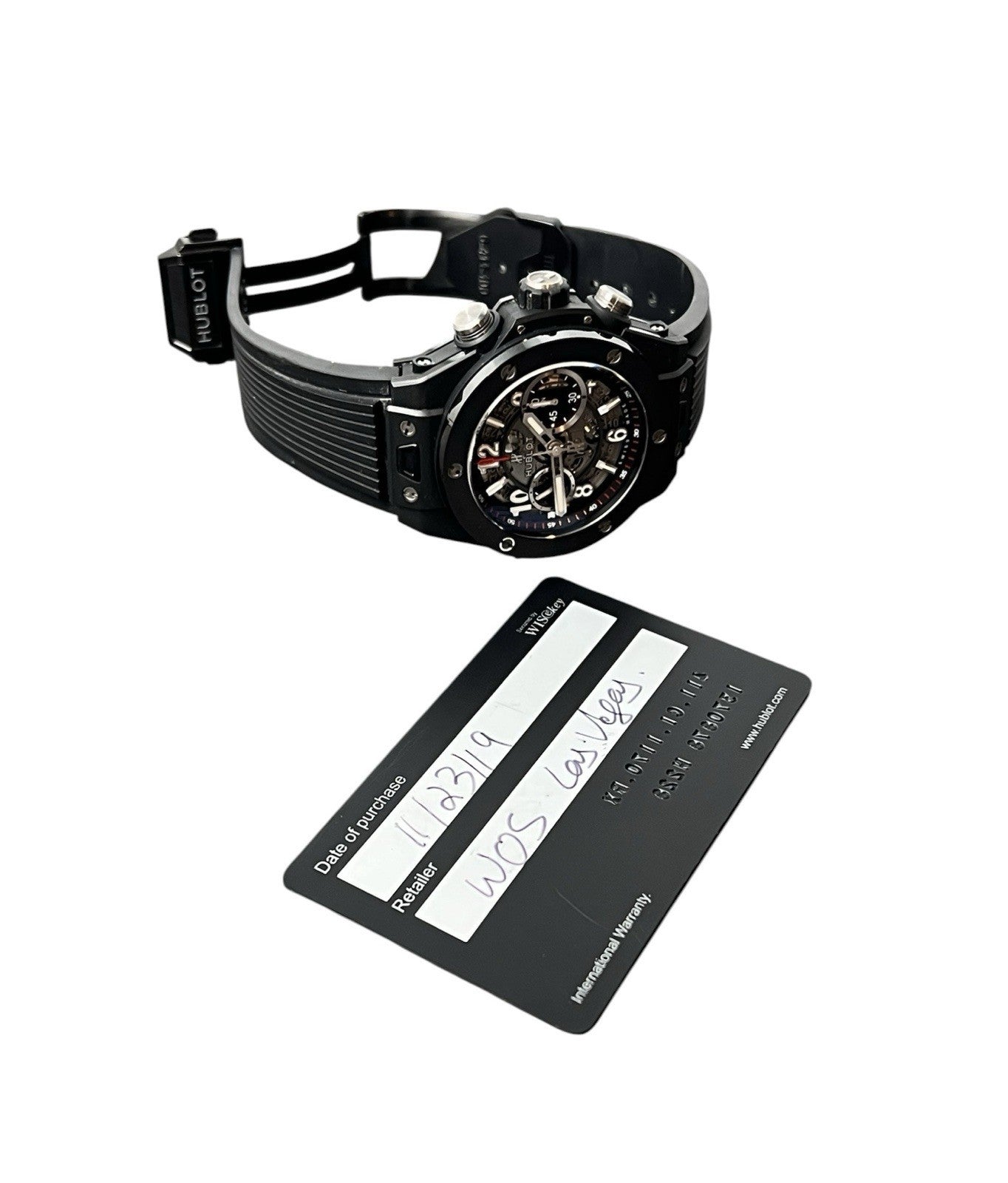 Hublot Big Bang Unico Black Dial Ceramic 45mm Auto Mens Watch 411.C1.1170.RX