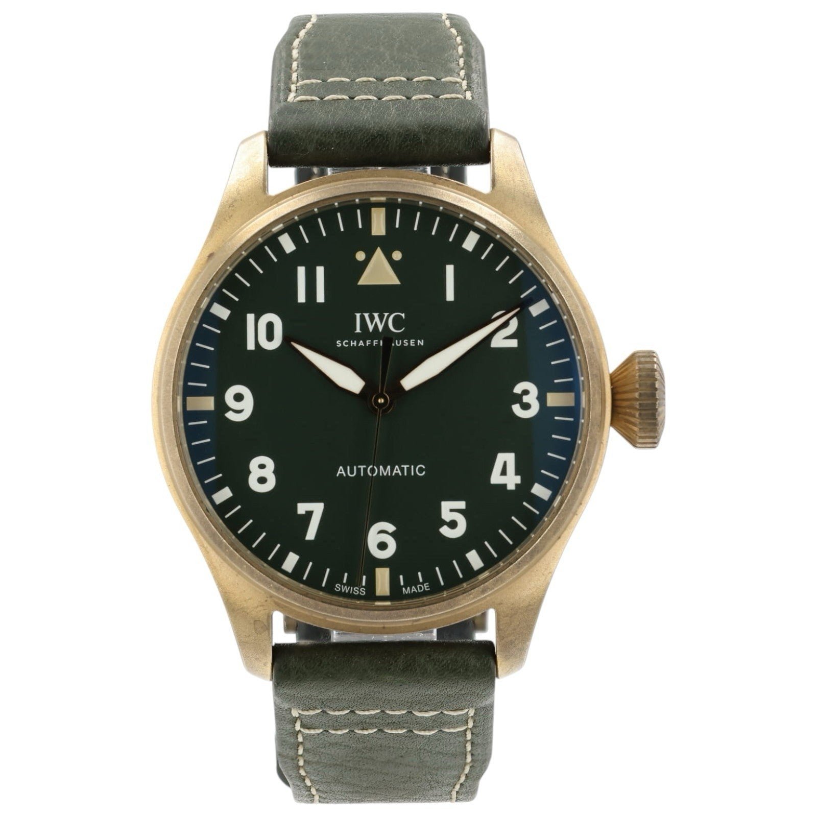 IWC Big Pilot Green Dial Bronze 43mm Automatic Movement Mens Watch IW329702