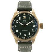 IWC Big Pilot Green Dial Bronze 43mm Automatic Movement Mens Watch IW329702