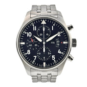 IWC Pilot Chronograph Stainless Steel Black Dial 43mm Automatic Men’s IW377701