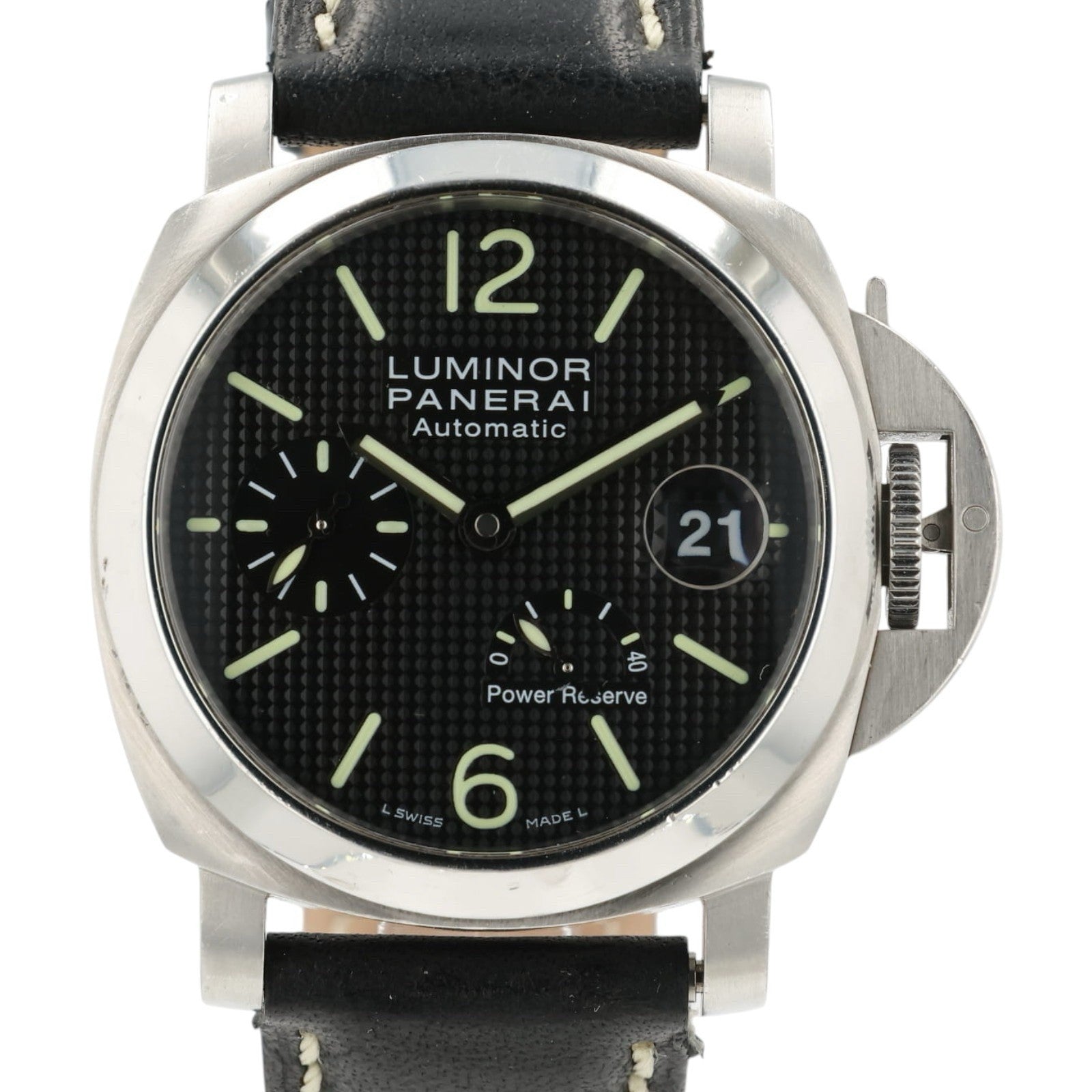 Panerai Luminor Marina Black Waffle Dial Steel 40mm Automatic Men’s PAM00241