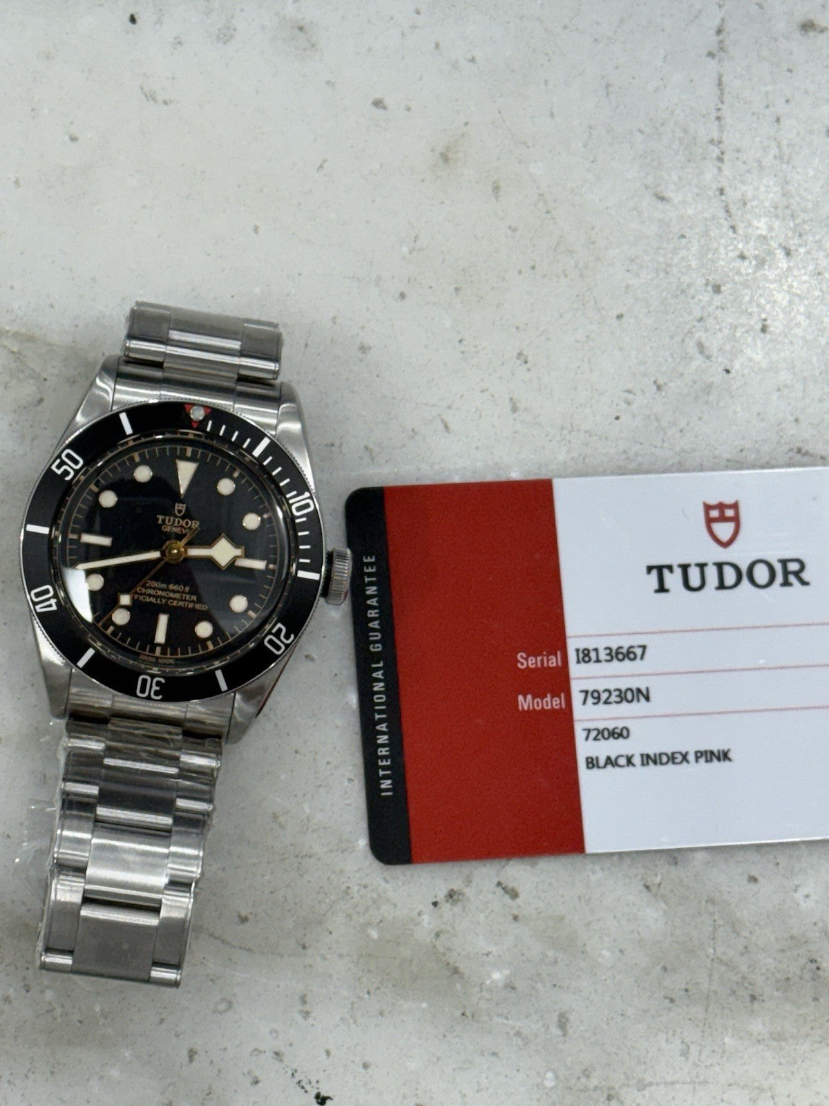 Tudor Black Bay Heritage 79230N Stainless Steel Men's Watch 41mm Black Dial