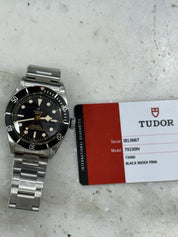 Tudor Black Bay Heritage 79230N Stainless Steel Men's Watch 41mm Black Dial