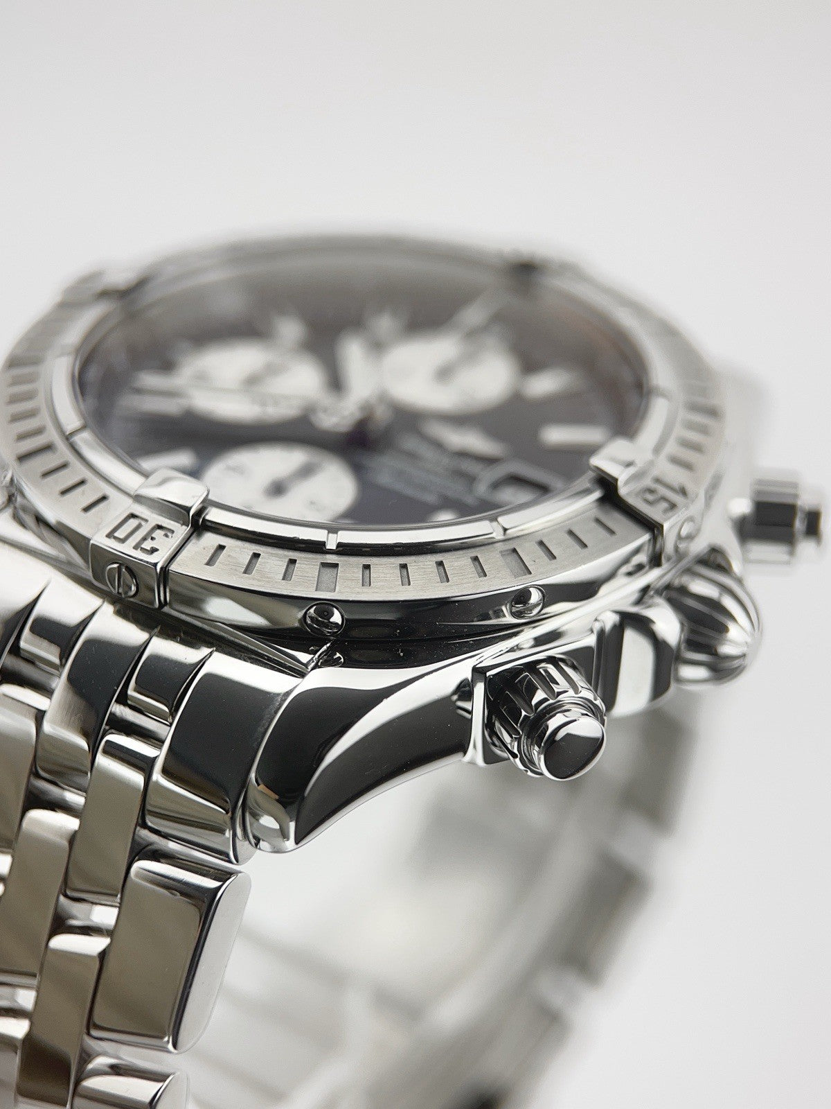 Breitling Chronomat Evolution Steel Black Dial 44mm Automatic Mens Watch A13356