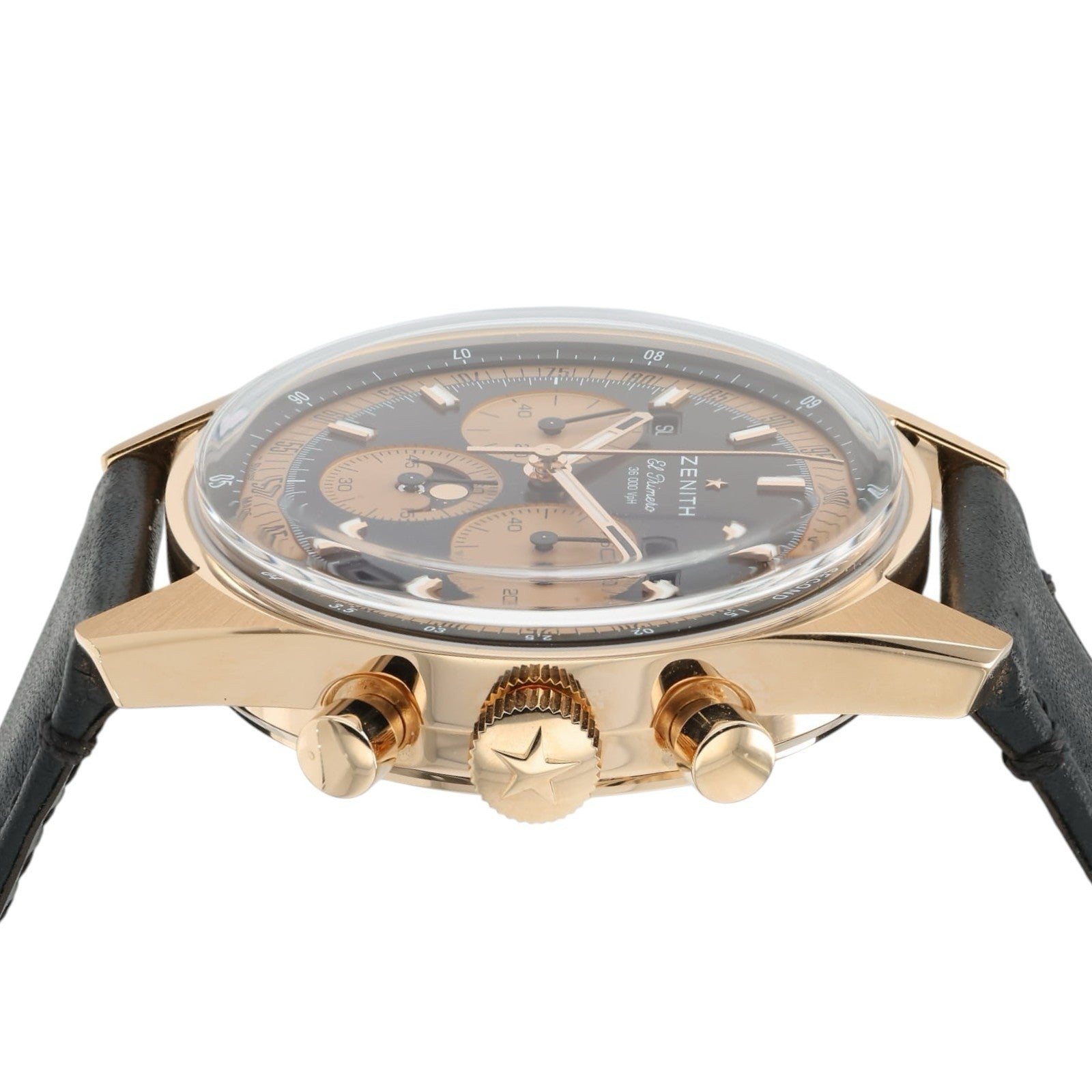 Zenith Chronomaster Black Dial 18k Rose Gold 38mm Automatic Men’s 18.3400.3610