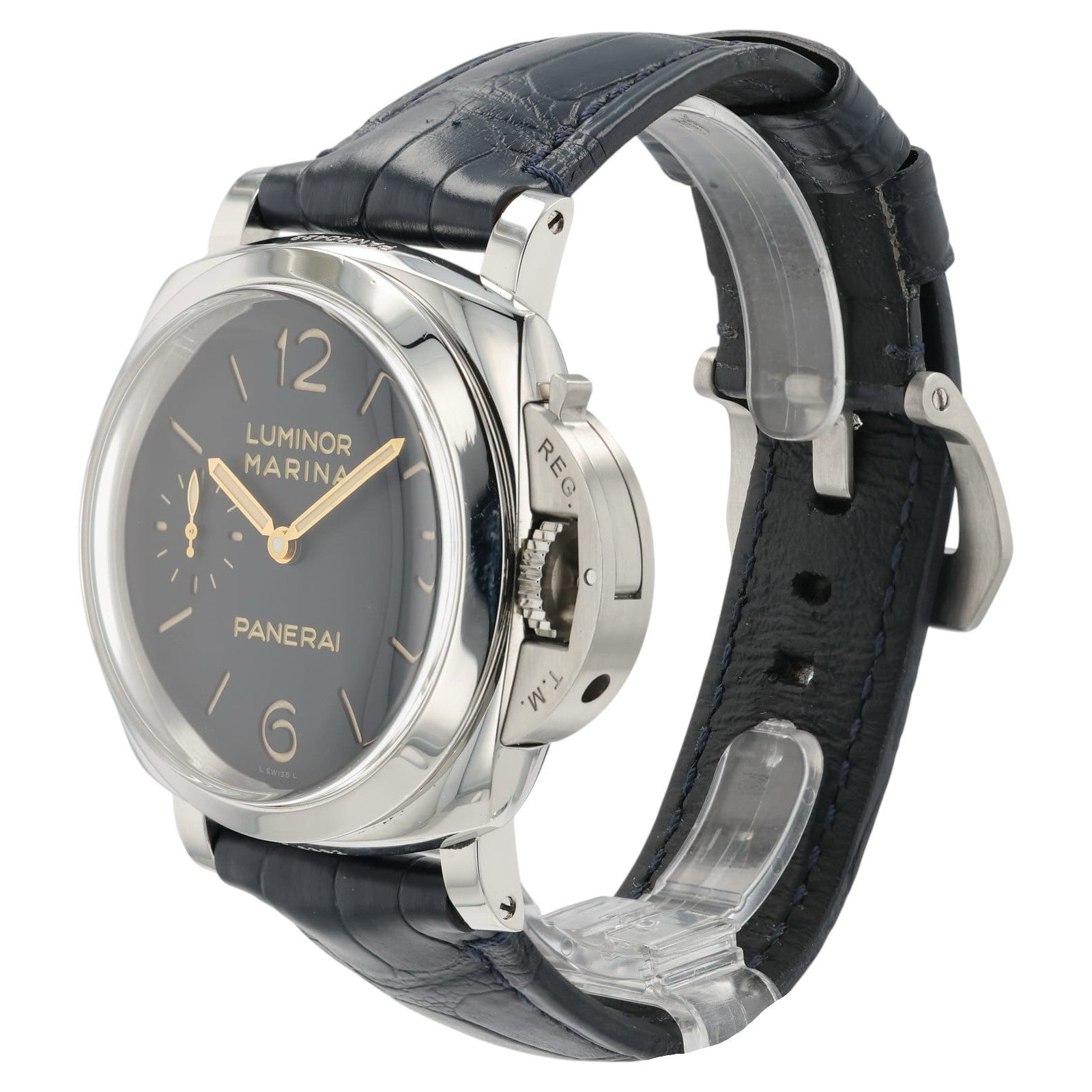 Panerai Luminor Marina Black Dial Steel 47mm Manual Wind Men’s Watch PAM00422