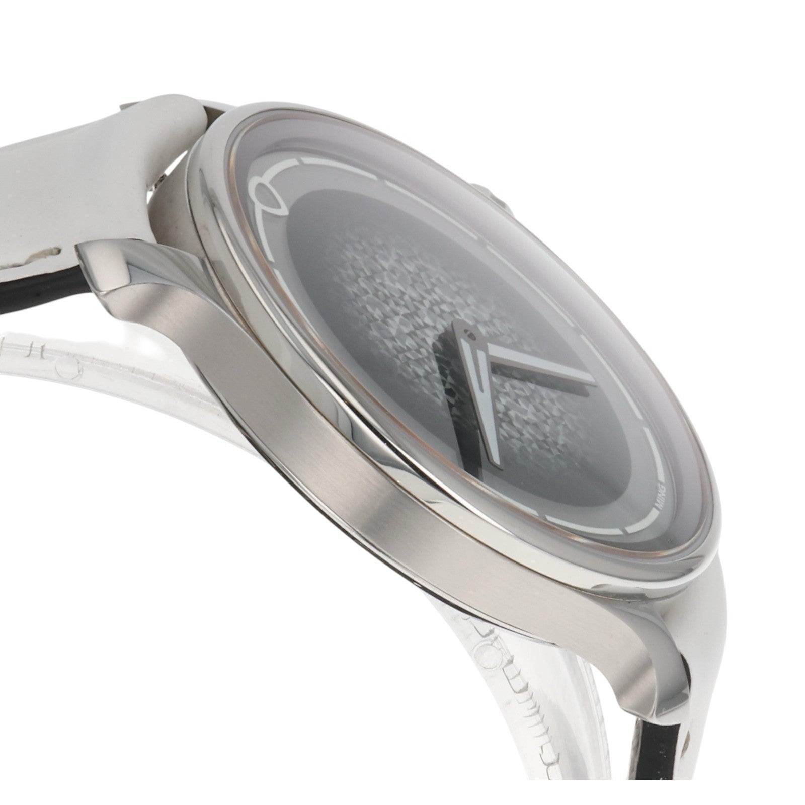 Ming Mosaic Stainless Steel Black Dial 38mm Manual Wind Men’s Watch 37.07
