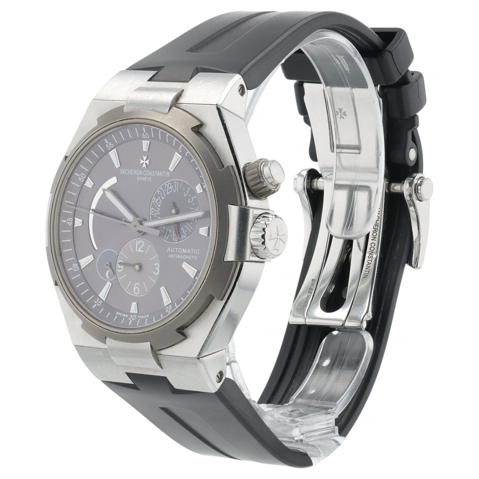Vacheron Overseas Grey Dial Stainless Steel 42mm Automatic Men’s Watch 47450