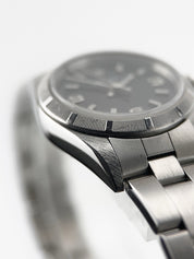 Rolex Oyster Stainless Steel Black Dial 24mm Automatic Women’s Watch 67180