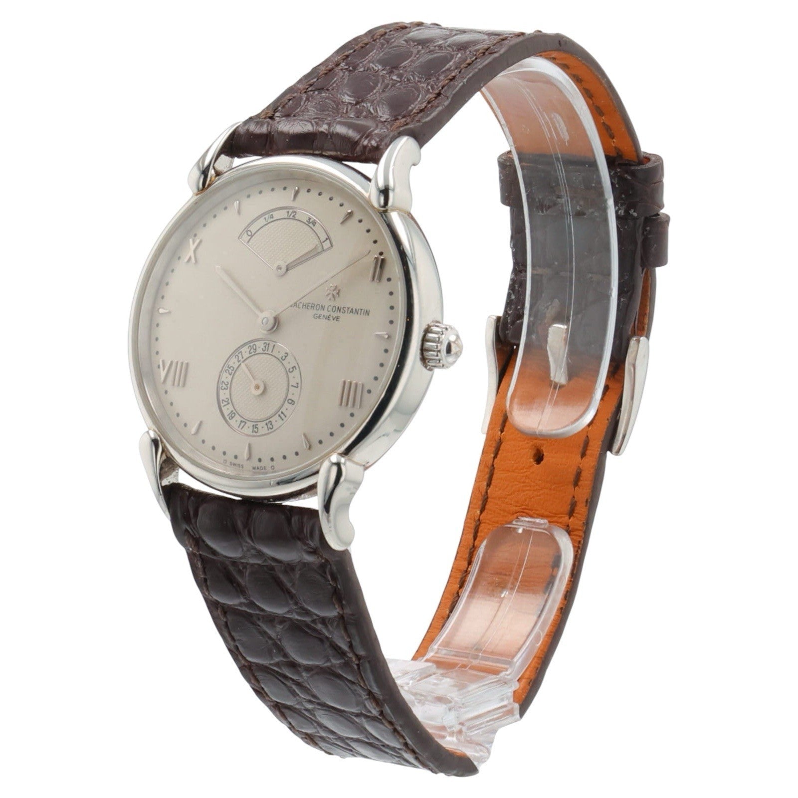 Vacheron Constantin 950 Platinum Silver Dial 31mm Automatic Mens Watch 48100/1