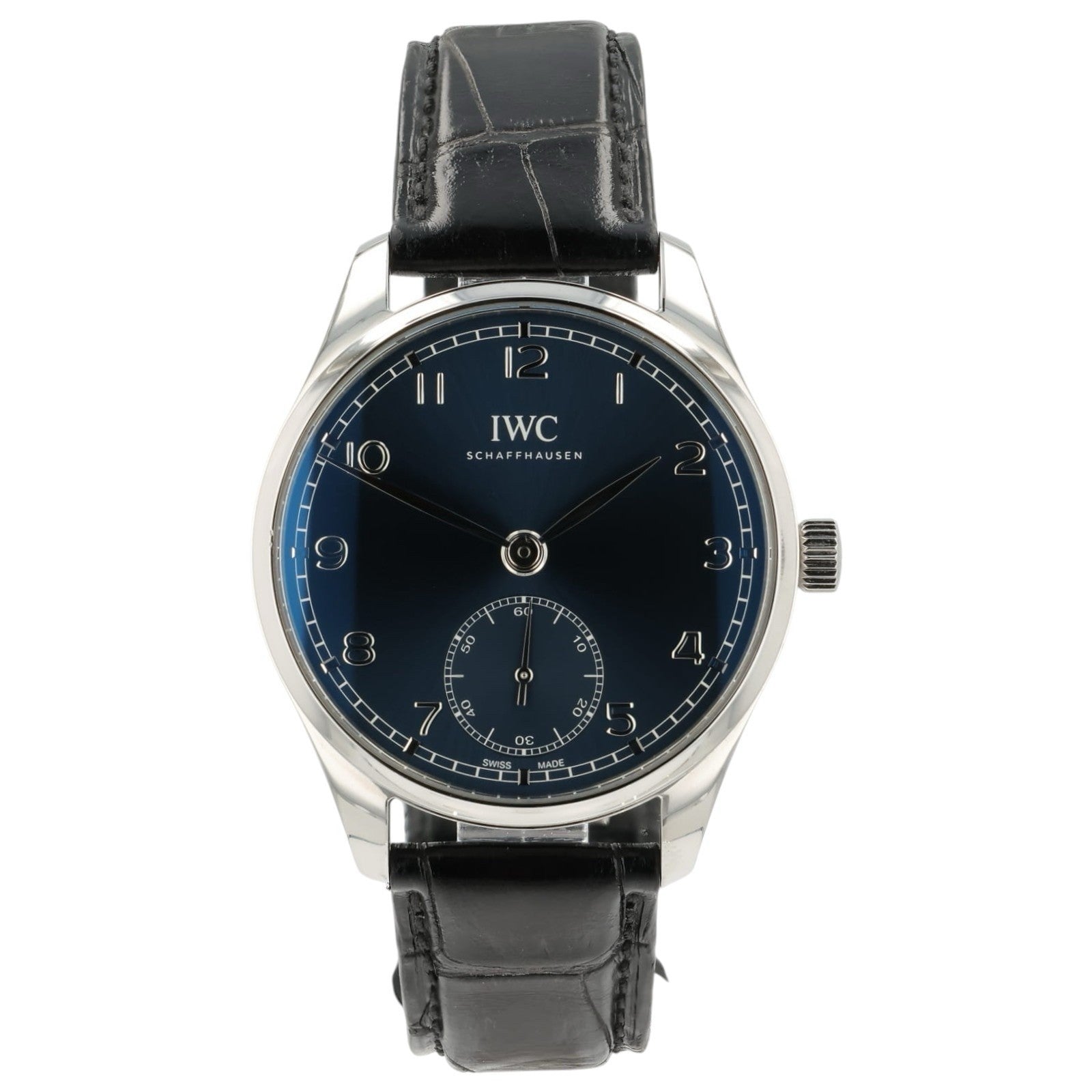 IWC Portugiesser Blue Dial Stainless Steel 40mm Automatic Mens Watch IW358305