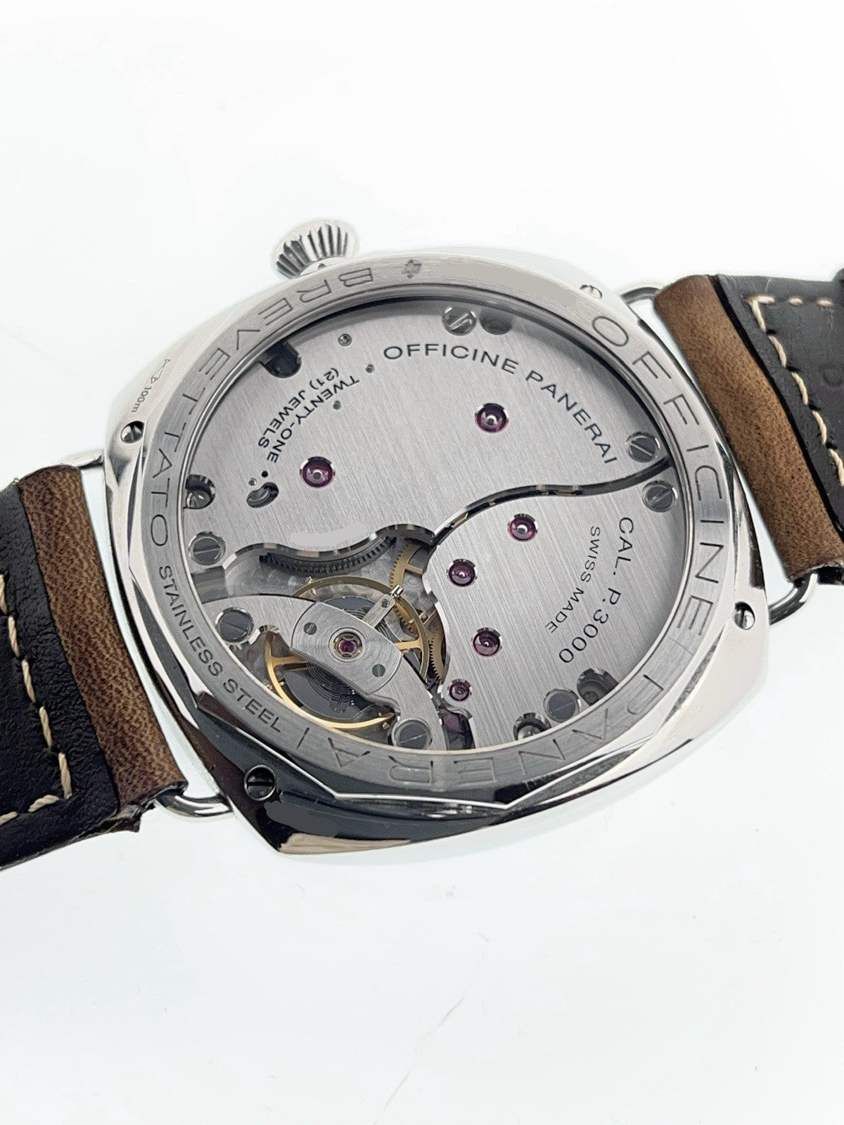 Panerai Radiomir Stainless Steel Black Dial 47mm Manual Wind Watch PAM00425