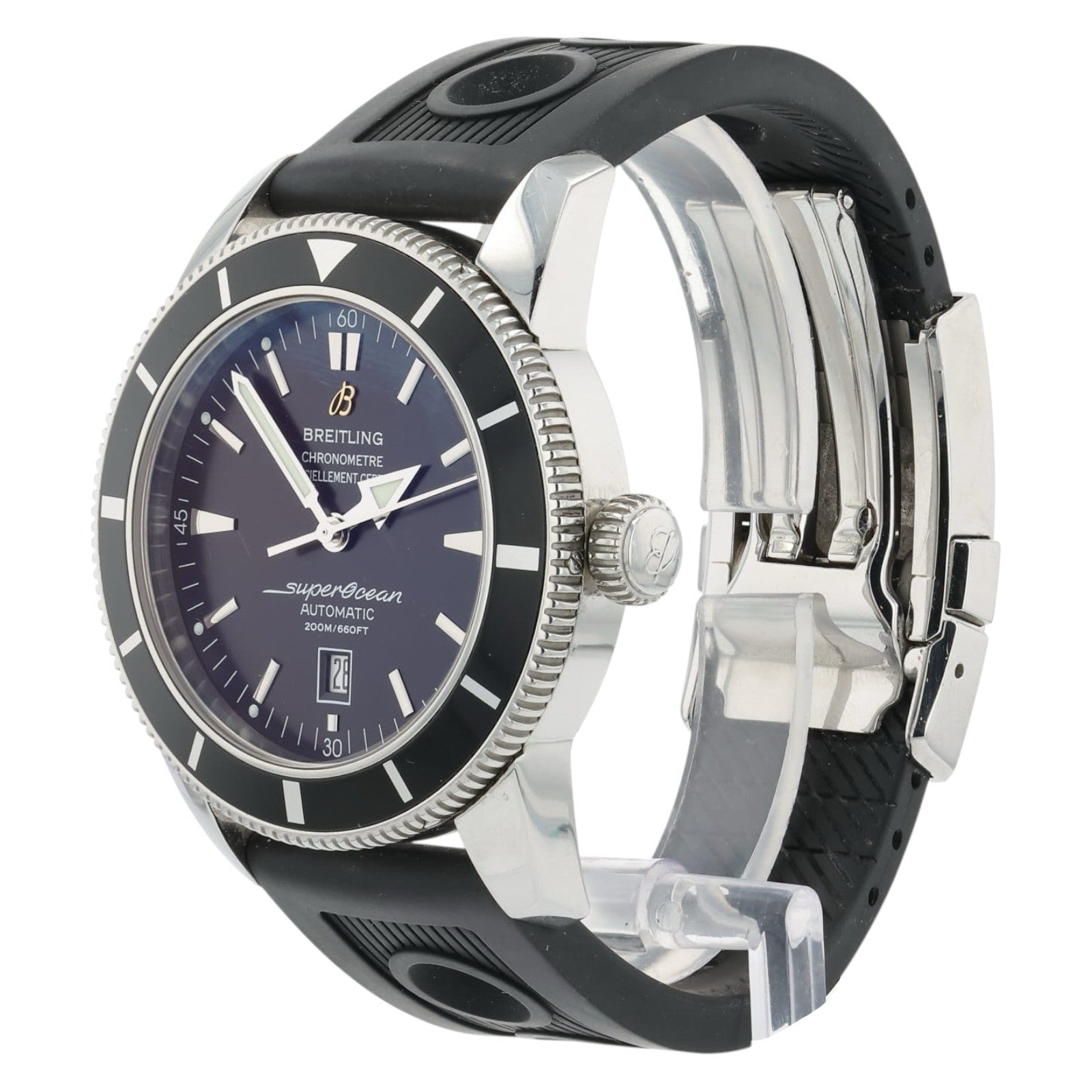 Breitling SuperOcean Black Dial Stainless Steel 46mm Automatic Mens Watch A17320