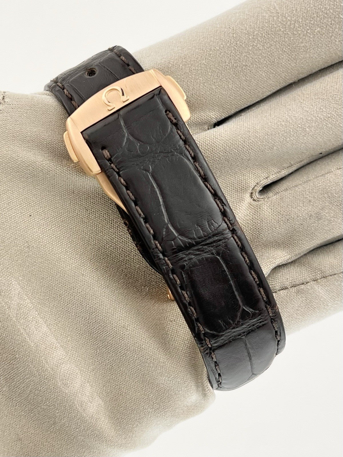 Omega Seamster Aqua Terra 18k Rose Gold Grey Dial 44mm Mens 231.53.44.52.06.001