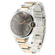 Cartier Ballon Bleu Gold & Steel Brown Dial 42mm Automatic Mens Watch W6920032