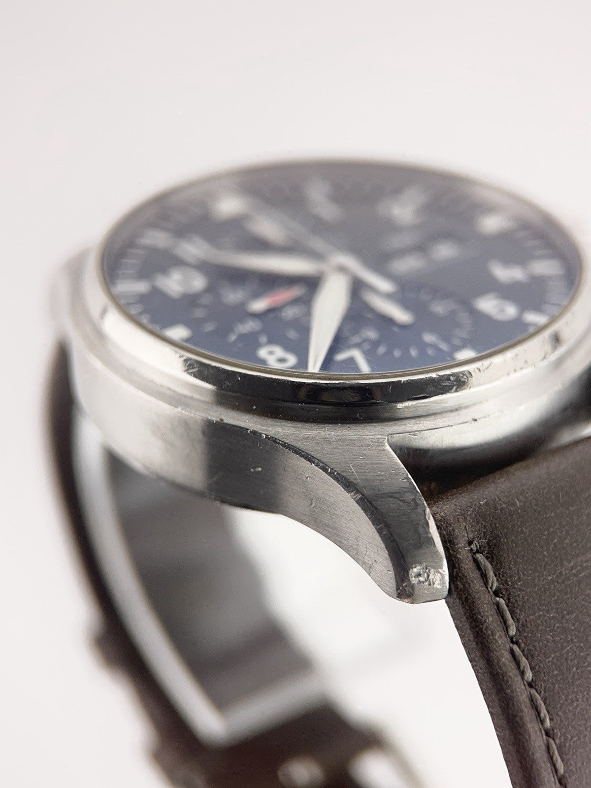 IWC Pilot Chronograph Steel Blue Dial 43mm Automatic Men's Watch IW377714