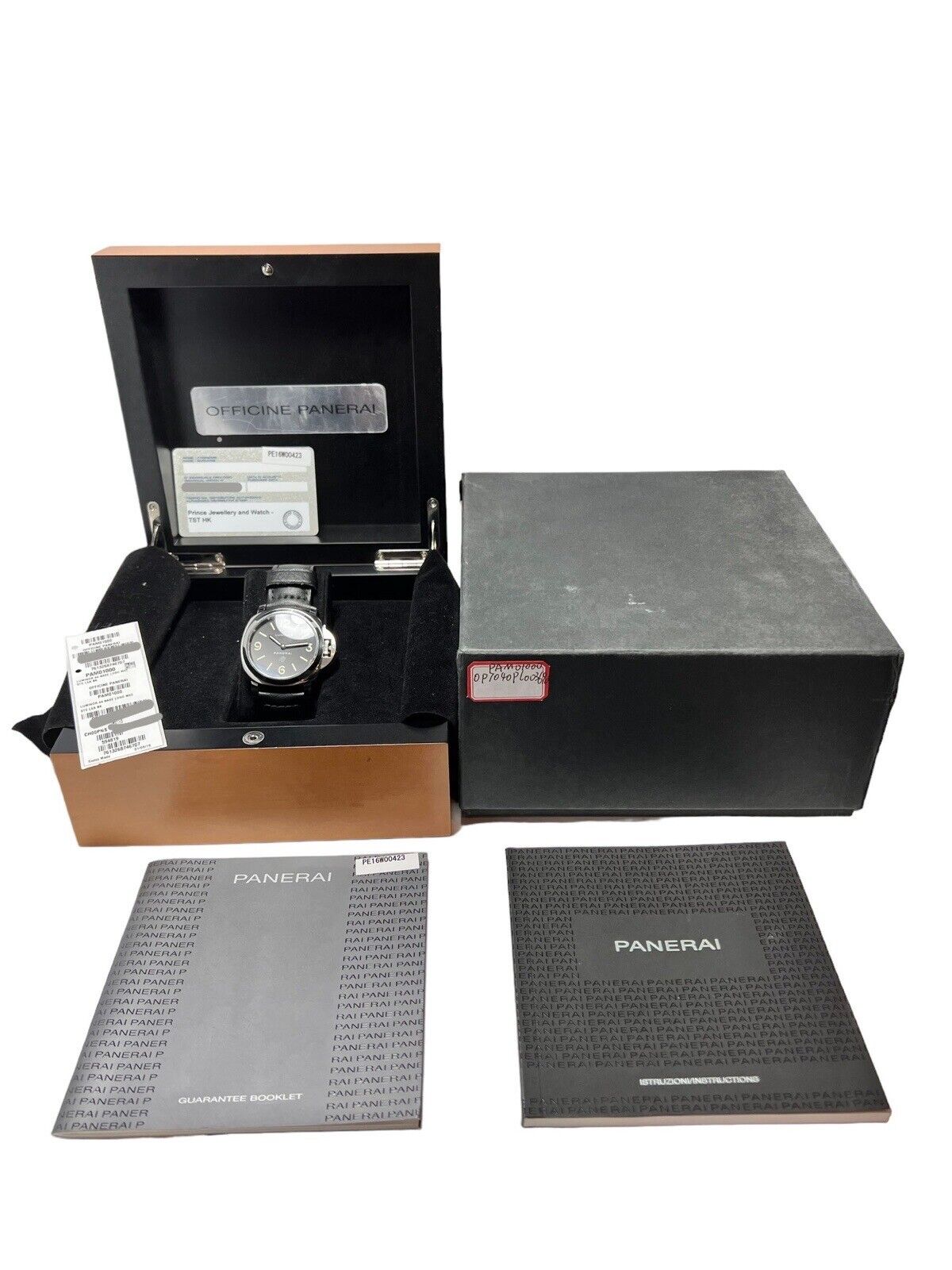 Panerai Wristwatch PAM01000 Luminor Manual Winding Men's Watch W/ Box & Papers