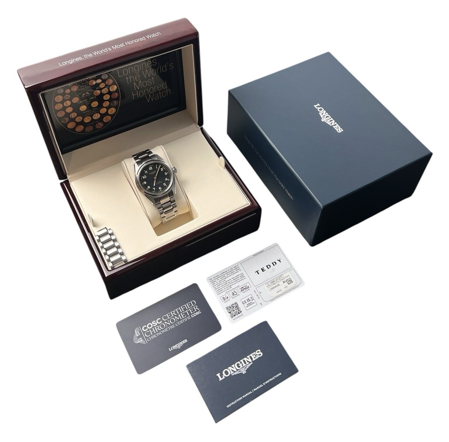Longines Spirit Pilot Black Dial Stainless Steel 39mm Automatic Mens L3.809.4