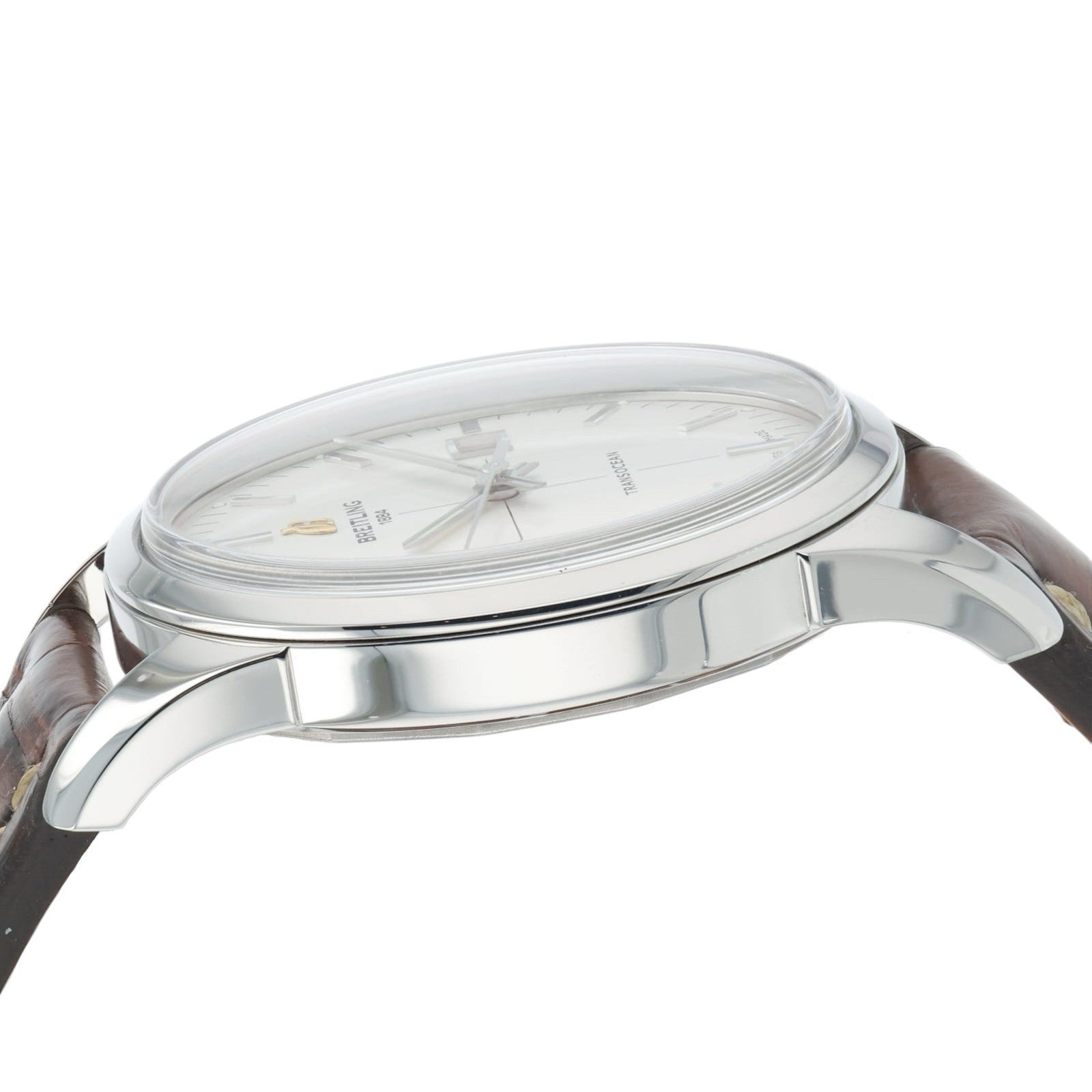 Breitling Transocean Stainless Steel Silver Dial 43mm Automatic Mens A10360