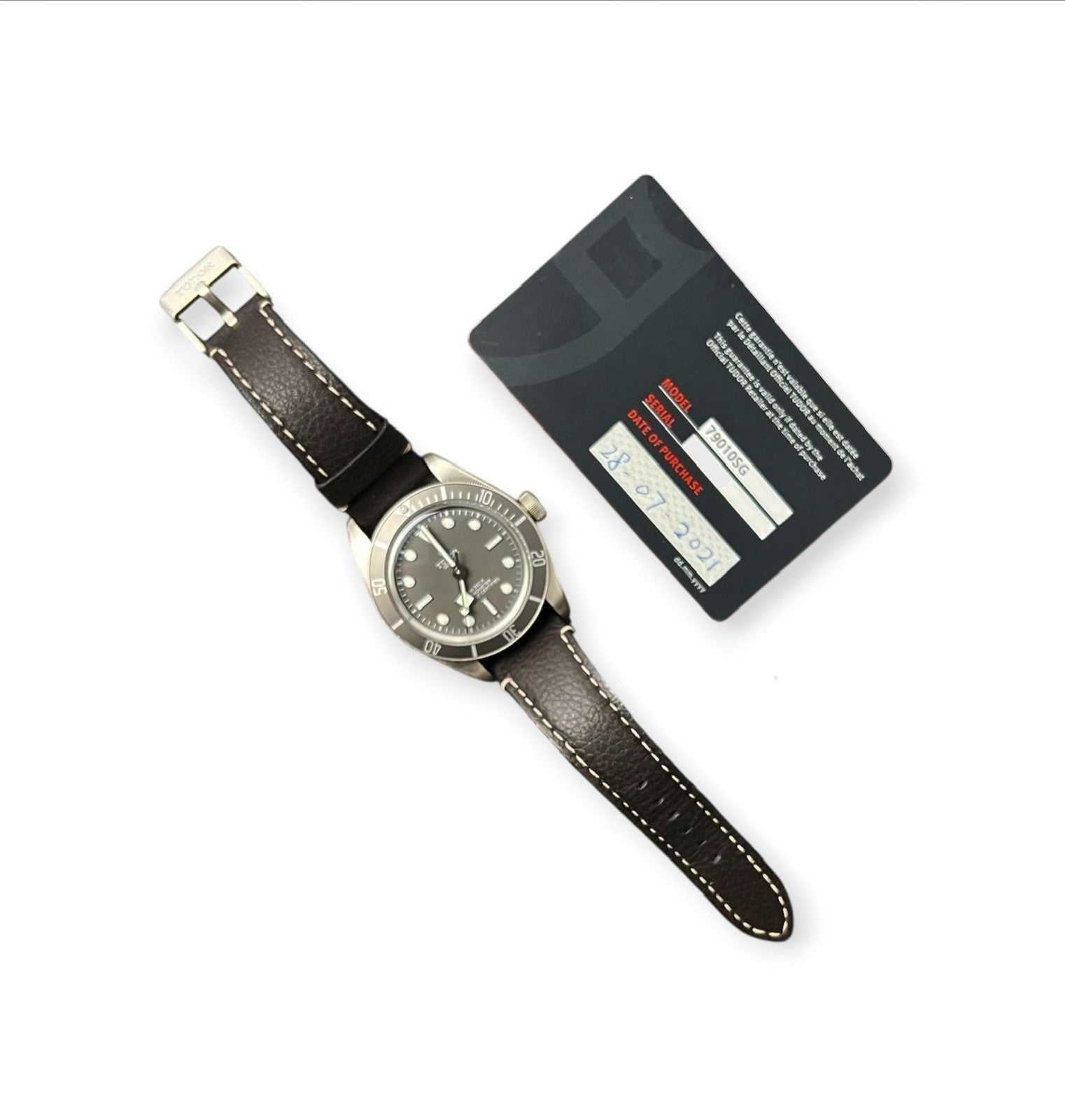 2021 Tudor Black Bay Silver Dial Sterling Case 9mm Automatic Men’s Watch 79010SG