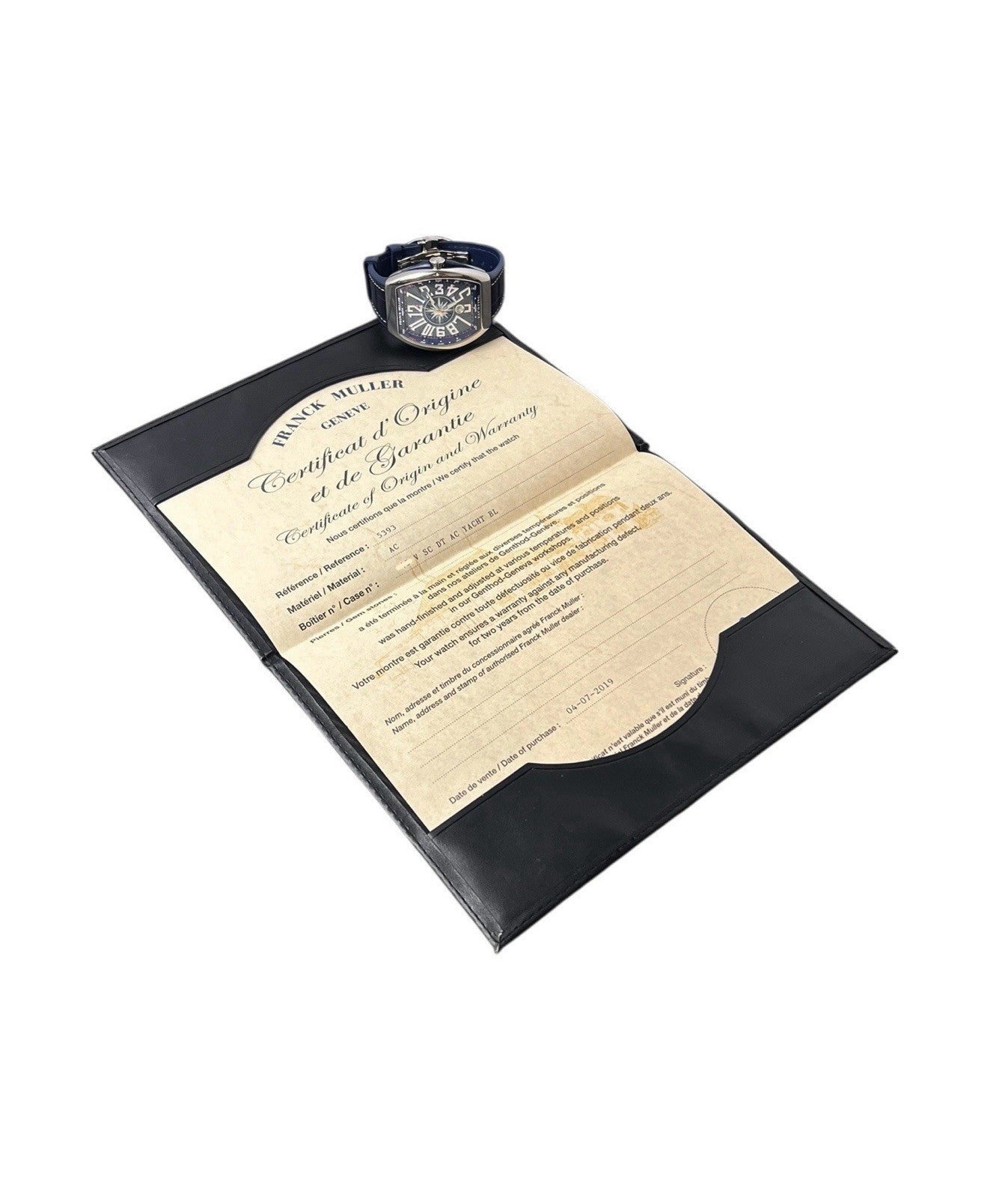 Franck Muller Vanguard Yachting Steel Blue Dial 45mm Automatic Men’s V45SCDT