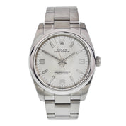 Rolex Oyster Perpetual Stainless Steel Silver Dial 36mm Automatic Men’s 116000