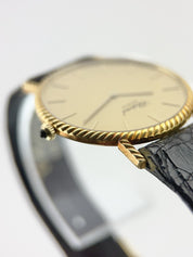 Chopard Geneve 18k Gold Champagne Dial 32mm Quartz Mens Watch 1077