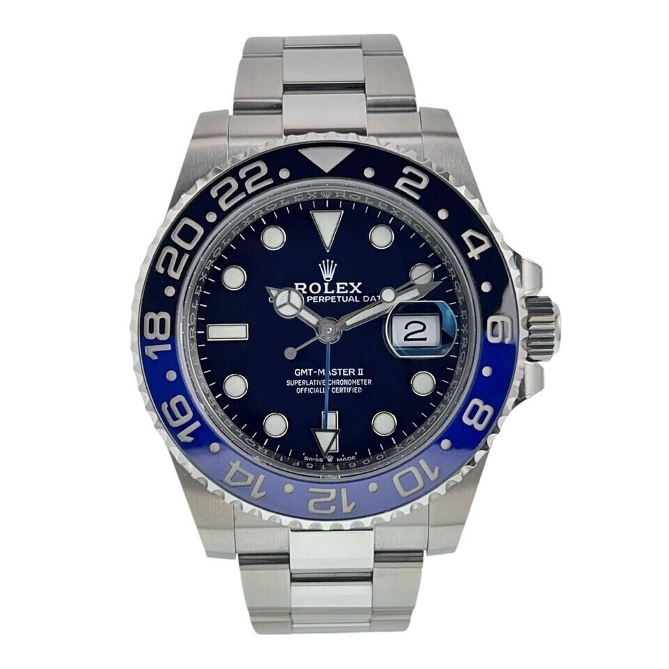 NEW 2024 Rolex GMT-Master II Batman 40mm Automatic Men’s Watch 126710B ...