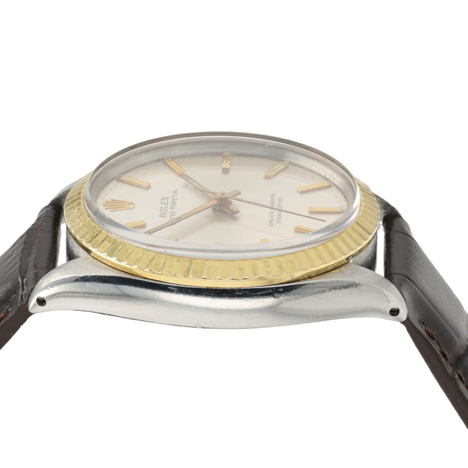 Rolex Oyster Perpetual Silver Dial Steel and Gold 34mm Auto Men’s Watch 1003