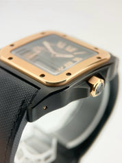 Cartier Santos 100 Gold & Steel Black Dial 38mm Automatic Men's Watch W2020009