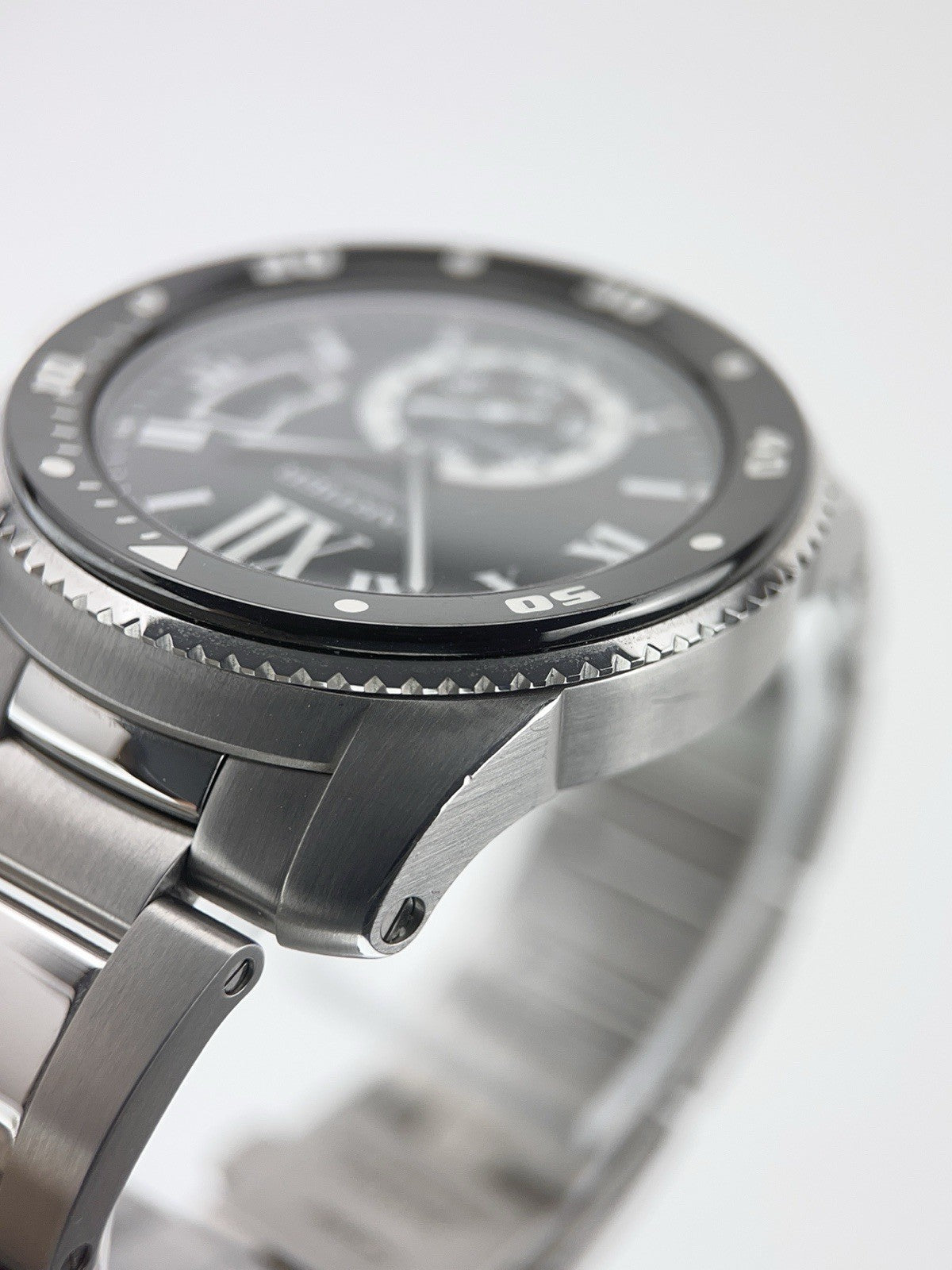 Cartier Calibre de Cartier Steel Black Dial 42mm Automatic Men's Watch W7100057