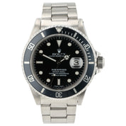 Rolex Submariner Black Dial Stainless Steel 40mm Automatic Mens Watch 16610